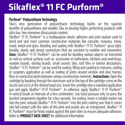 Sika Sikaflex 11 FC Purform - 300ml - Concrete Grey