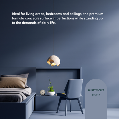 Taubmans Endure Interior Walls Paint - 2L - Hi C Blue - Low Sheen