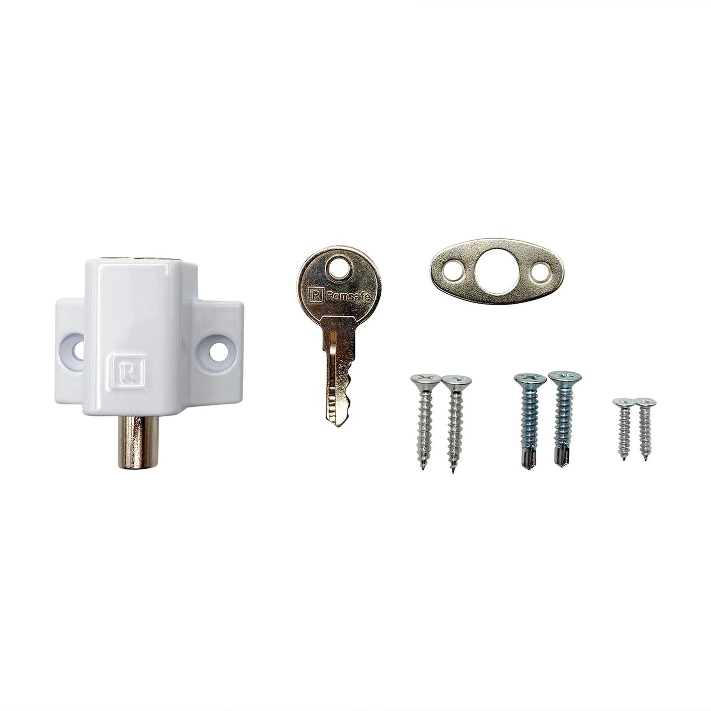 Remsafe White Mini Push Lock - 45 x 25 x 47mm