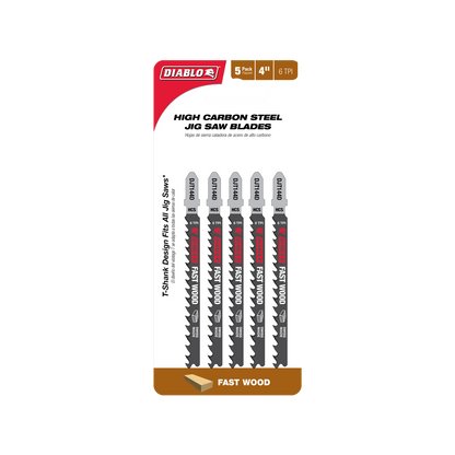 Diablo Jig Saw Blade - High Carbon Steel - 100mm - 5 Pack