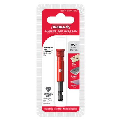 Diablo Diamond Grit Hole Saw - 3/8"