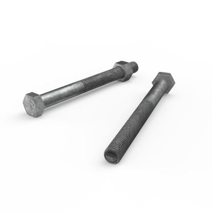 Zenith Hex Head Bolt - M12 x 130mm - Hot Dipped Galvanised - 12 Pack