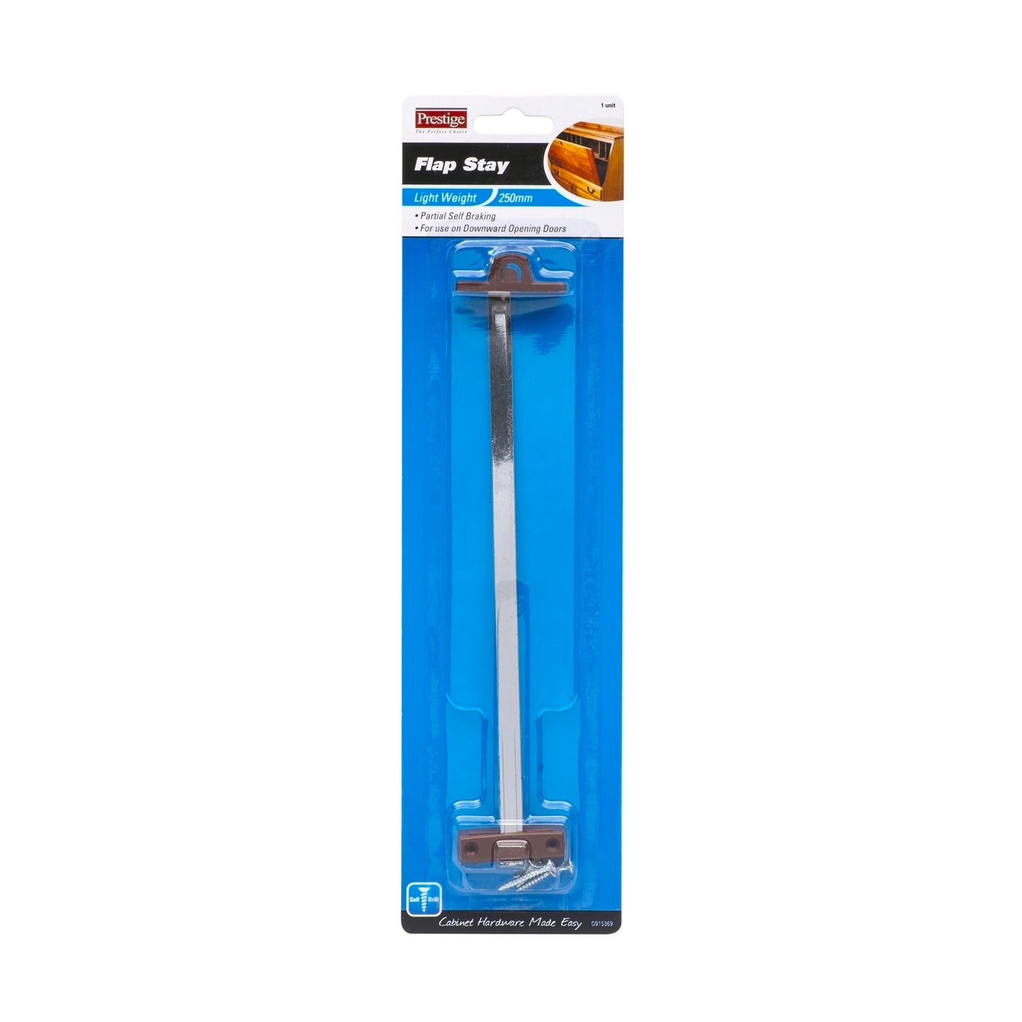 Prestige Flap Stay - 250mm - Brown