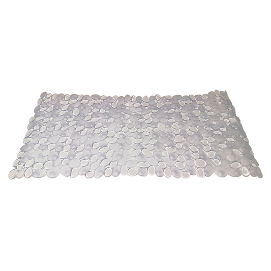 Barelli Non Slip Clear Pebble Bath Mat 35 x 70cm
