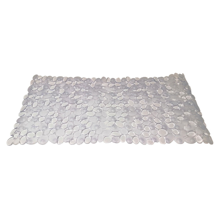 Barelli 35 x 70cm Non Slip Clear Pebble Bath Mat