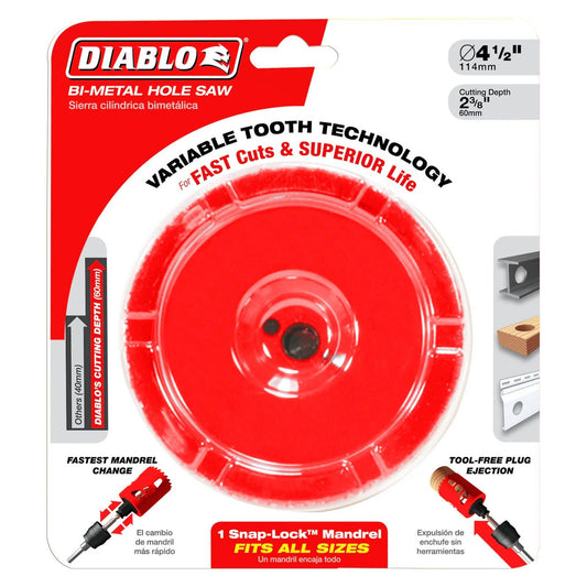Diablo Bi Metal Hole Saw - 114mm