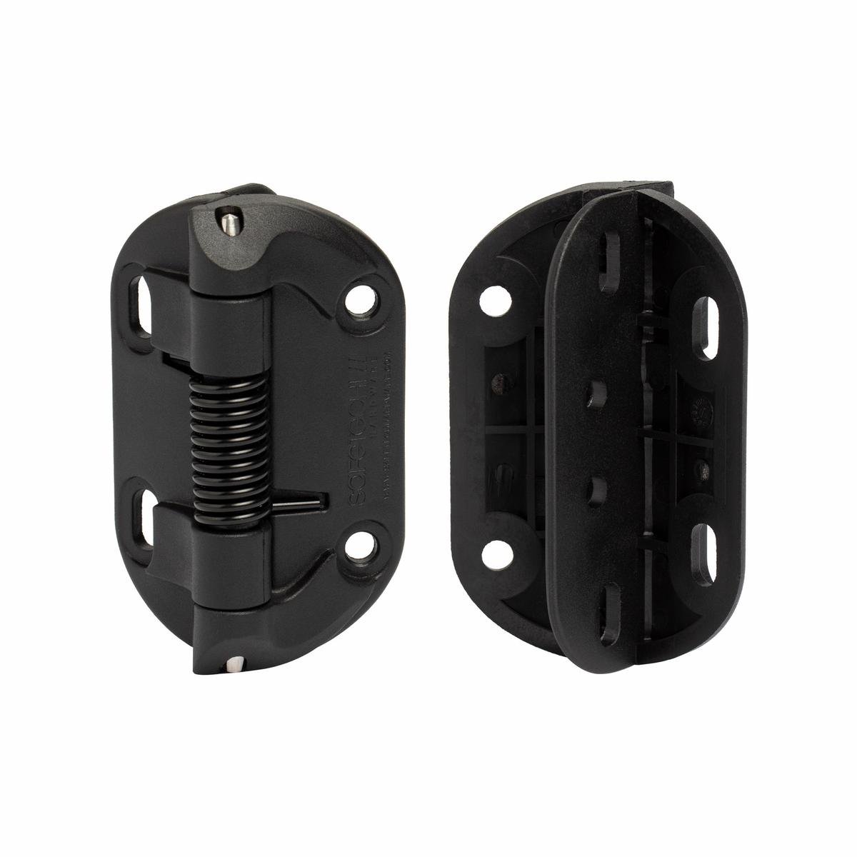 ProtectorAl G8Safe Black Fixed Tension Hinge 2 Pack - 70mm Plastic Durable
