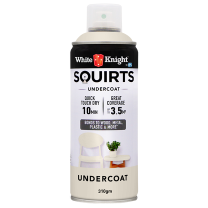 White Knight Squirts Undercoat Spray Paint - 310g