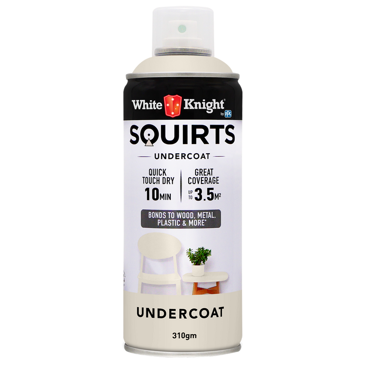 White Knight Squirts Undercoat Spray Paint - 310g
