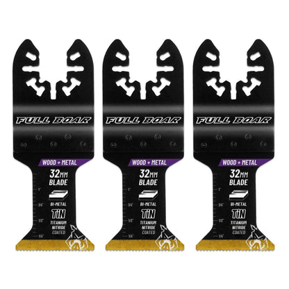 Full Boar Plunge Cut Multi Tool Blade - 32mm - 3 Pack