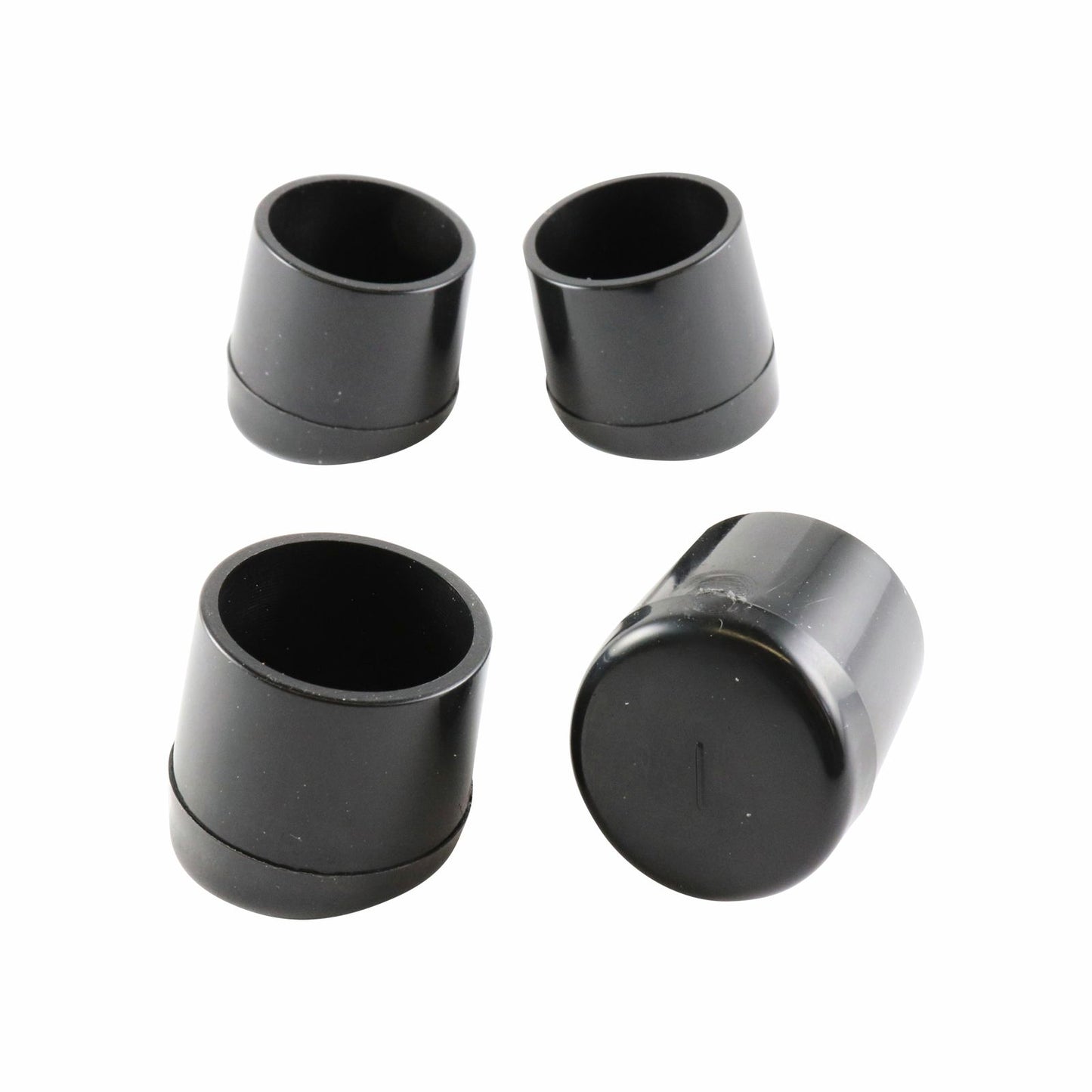 Surface Gard Black Angled Plastic Chair Tips - 22mm - 4 Pack