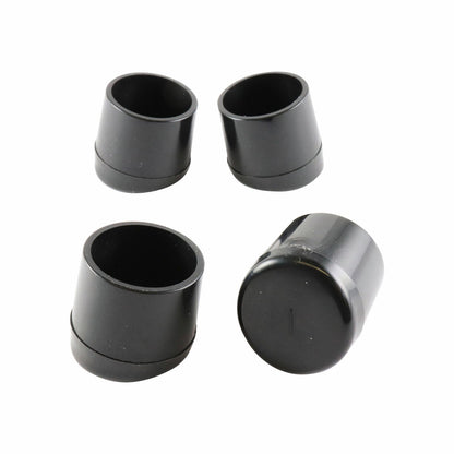 Surface Gard Black Angled Plastic Chair Tips - 22mm - 4 Pack