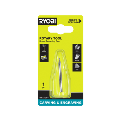 Ryobi Round Engraving Burr - 1.6mm