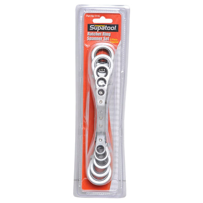 Supatool Ratchet Ring Spanner Set - Imperial