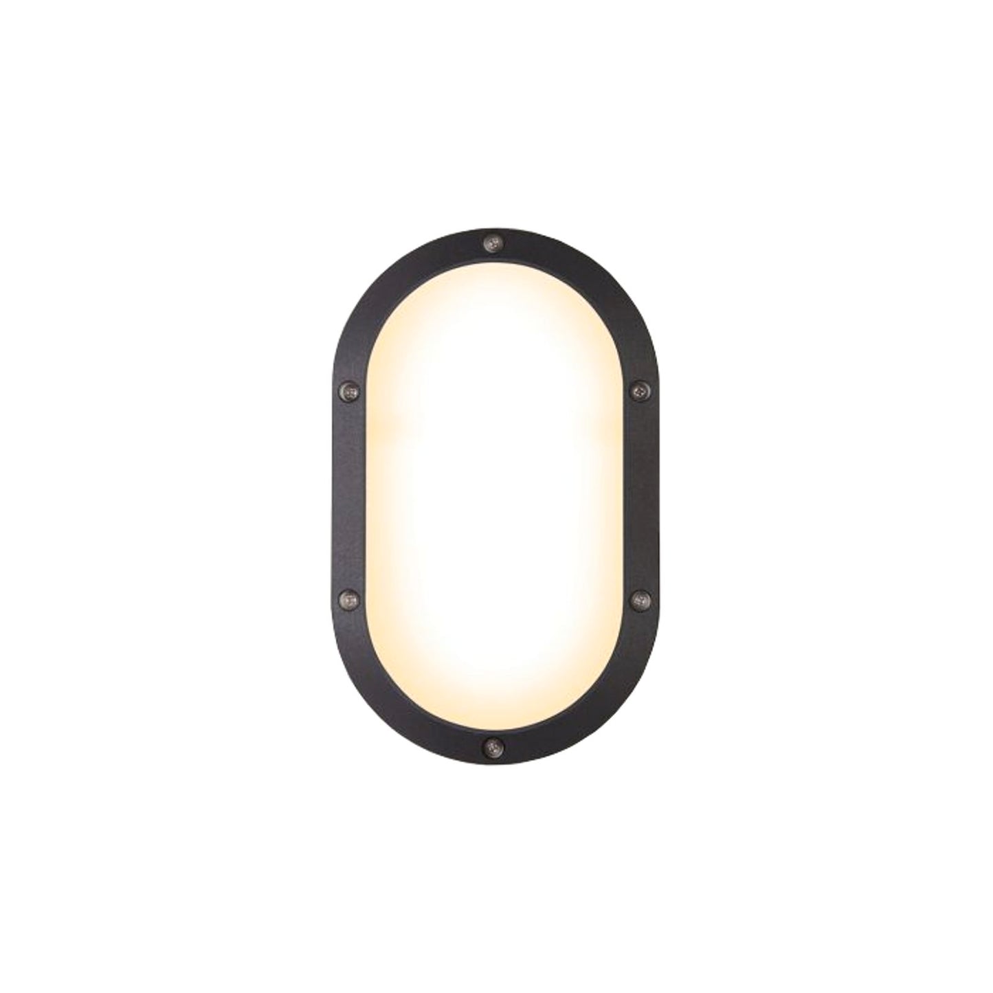 Hpm Elliptica Oval LED Bunker Light - 15W - Black - 337 x 197 x 61mm