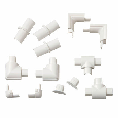 D-Line Cable Cover Accessories - 16 x 08mm - 13 Pack