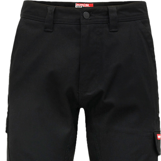 Hard Yakka 3056 Stretch Canvas Cargo Pants - Size 82R - Black