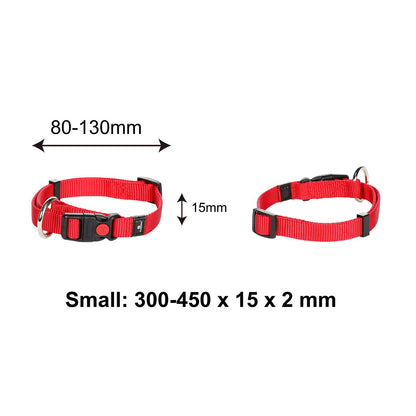 Flamingo Small Red Ziggi Dog Collar - 30-45cm