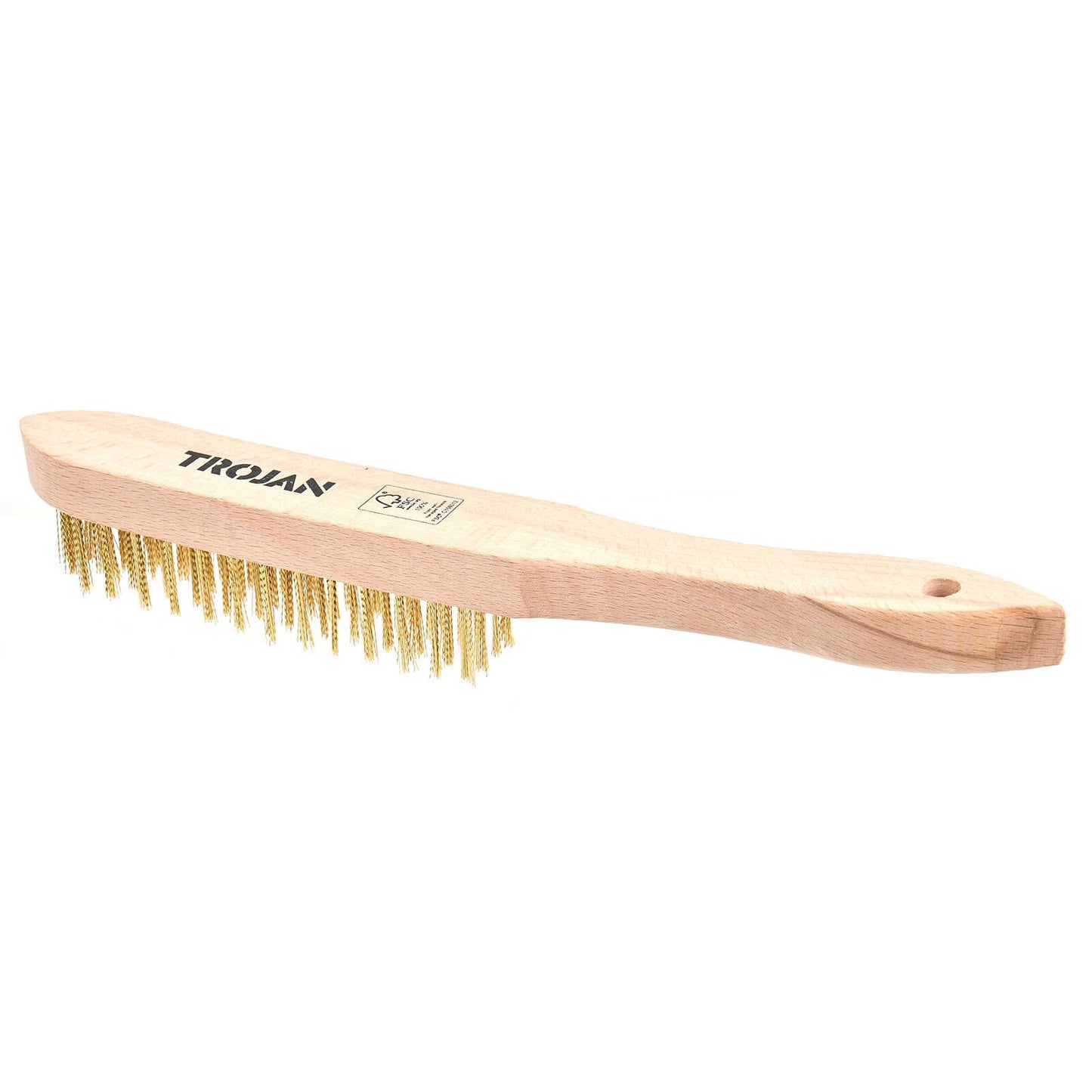 Trojan Brass Wire Brush - 4 x 15 Rows