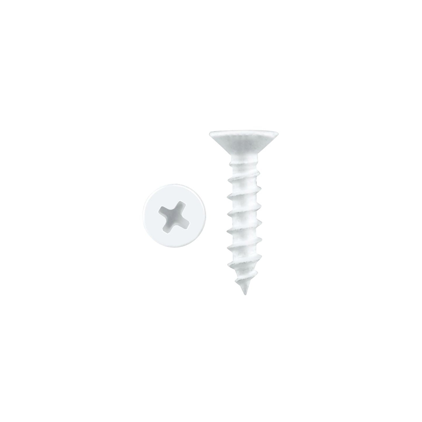 Pinnacle Countersunk Timber Screw - 3.5 x 16mm - White - 45 Pack