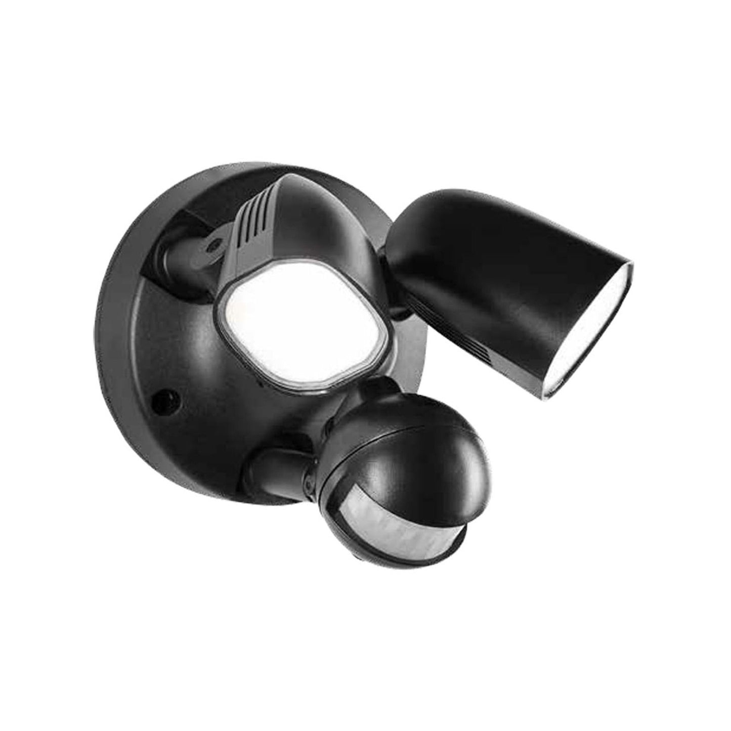 Brilliant Black Frontier B22 DIY Twin LED Security Light - 2000 Lumens