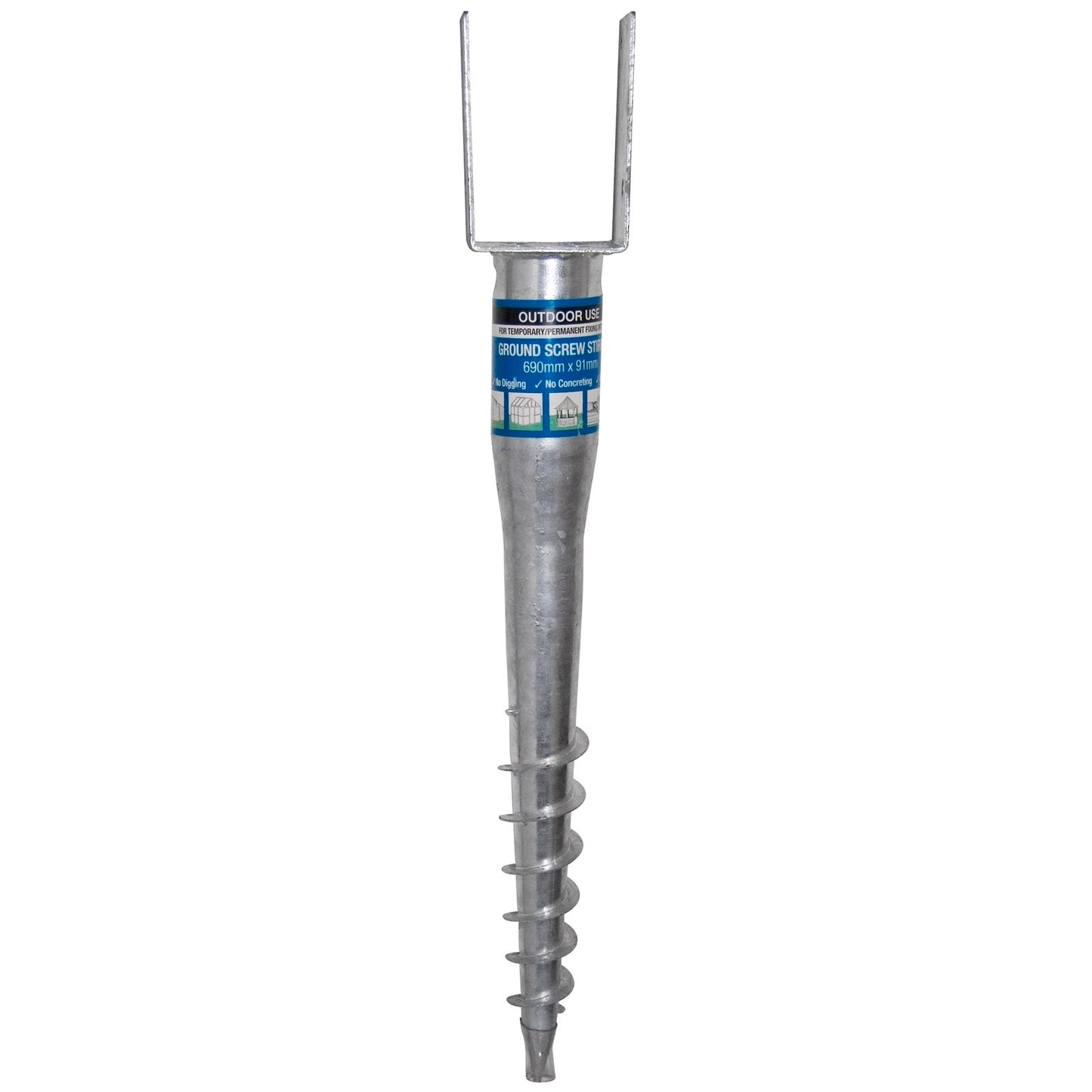 Otter Ground Screw Stirrup - 690 x 90mm