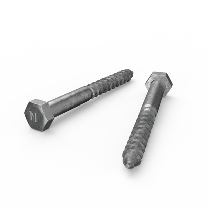 Zenith Hot Dip Galvanised Hex Head Coach Screws - M10 x 100mm - 25 Pack