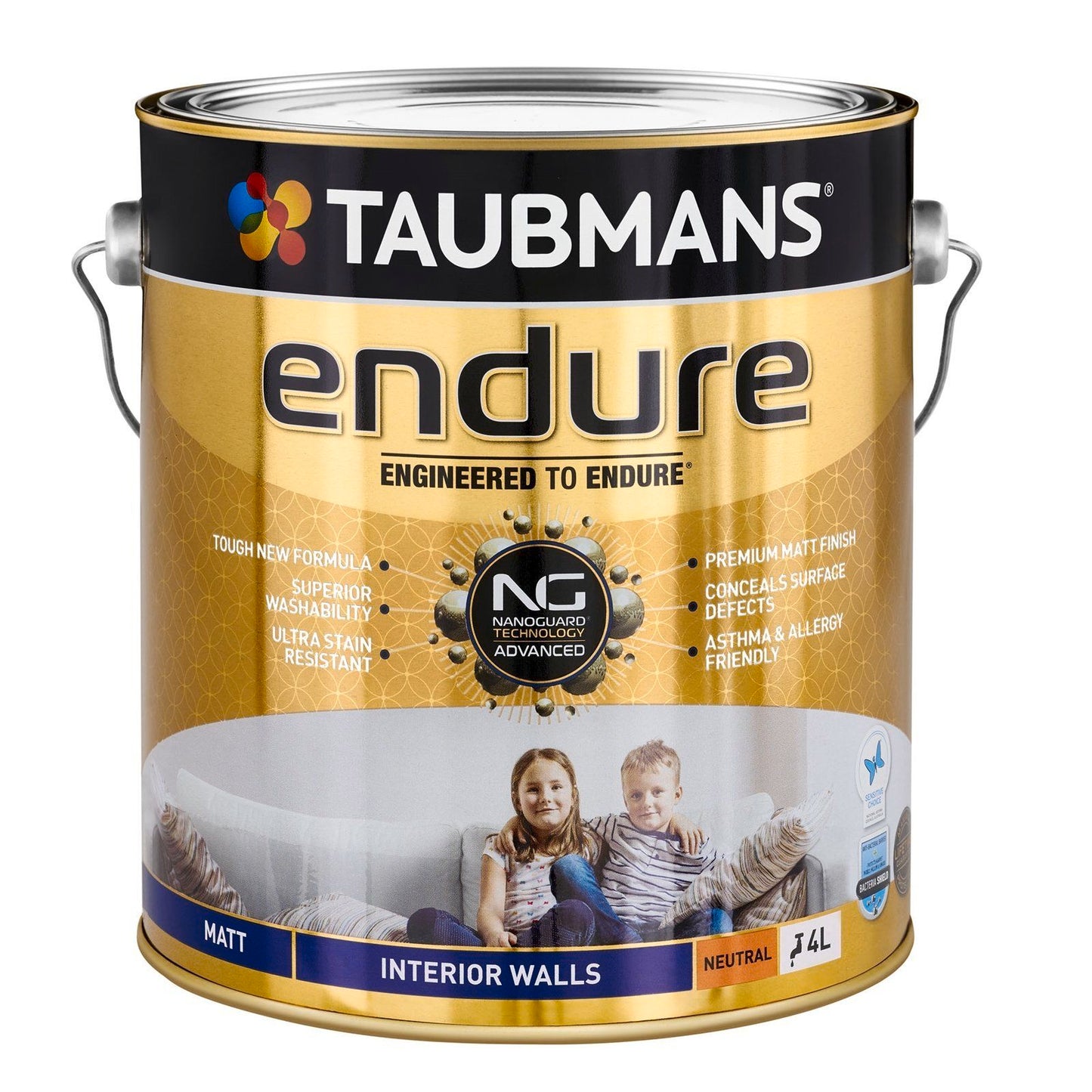 Taubmans Neutral Matt Endure Interior Walls Paint - 4L