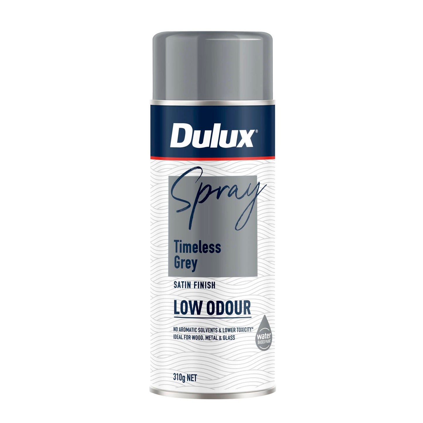 Dulux Spray Paint Low Odour - 310g - Satin Timeless Grey