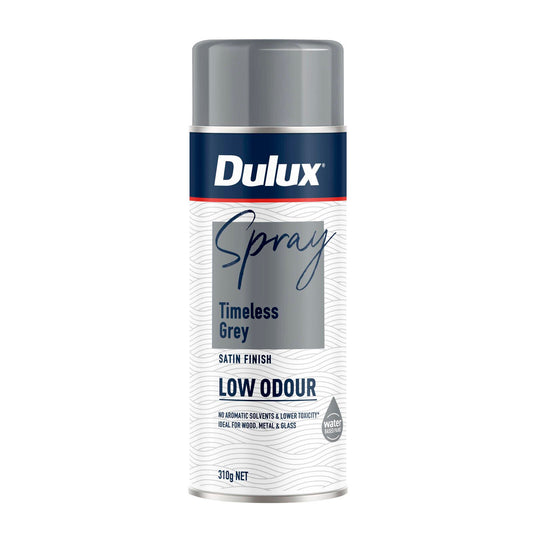 Dulux Spray Paint Low Odour - 310g - Satin Timeless Grey