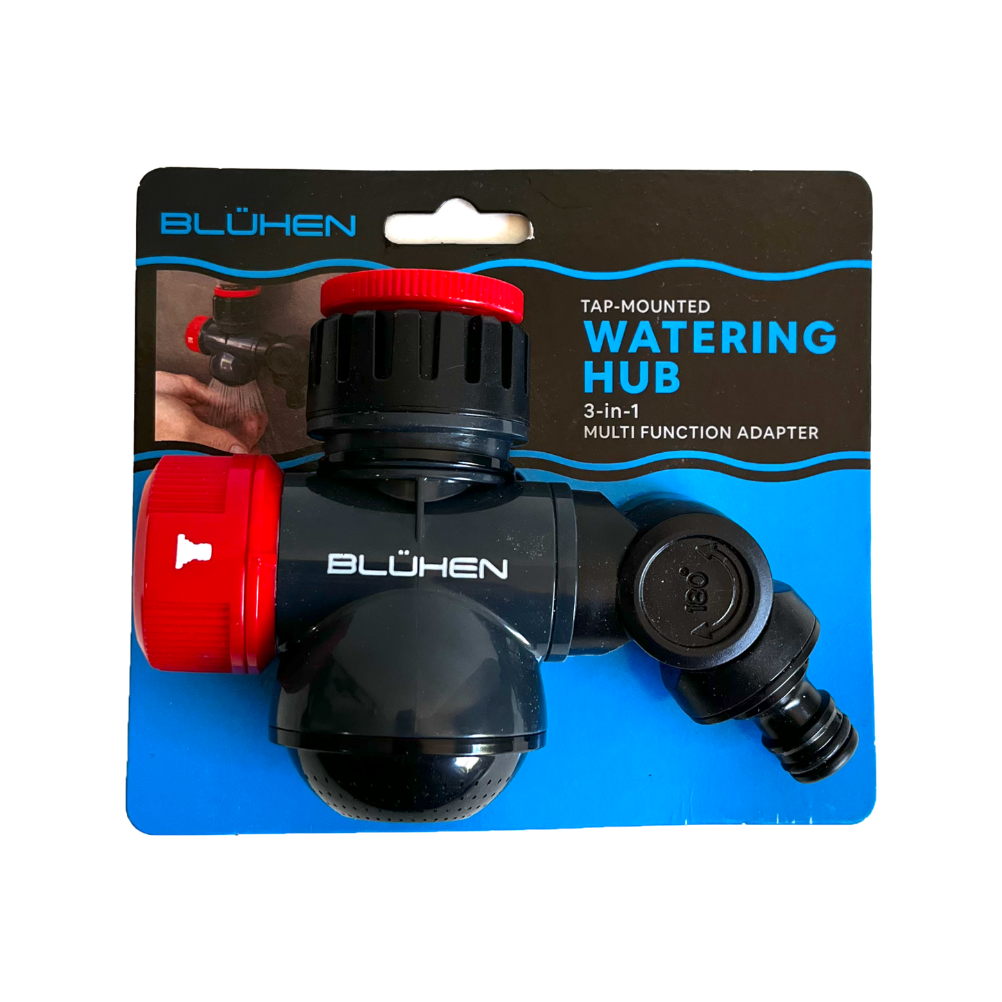 Bluhen Tap Mounted Watering Hub - 3 in 1 Multi Function Adapter