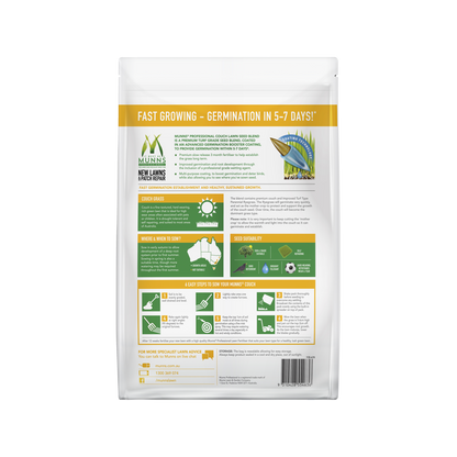 Munns Professional Couch Lawn Seed - 2.5kg