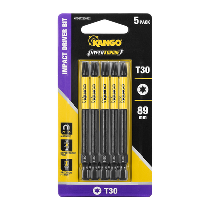 Kango TX30 Impact Driver Bit - 89mm - 5 Pack