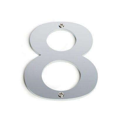 Sandleford Brushed Stainless Steel House Number 8 - 100mm