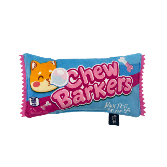 Baxter Bone Chewbarkers Plush Pet Toy