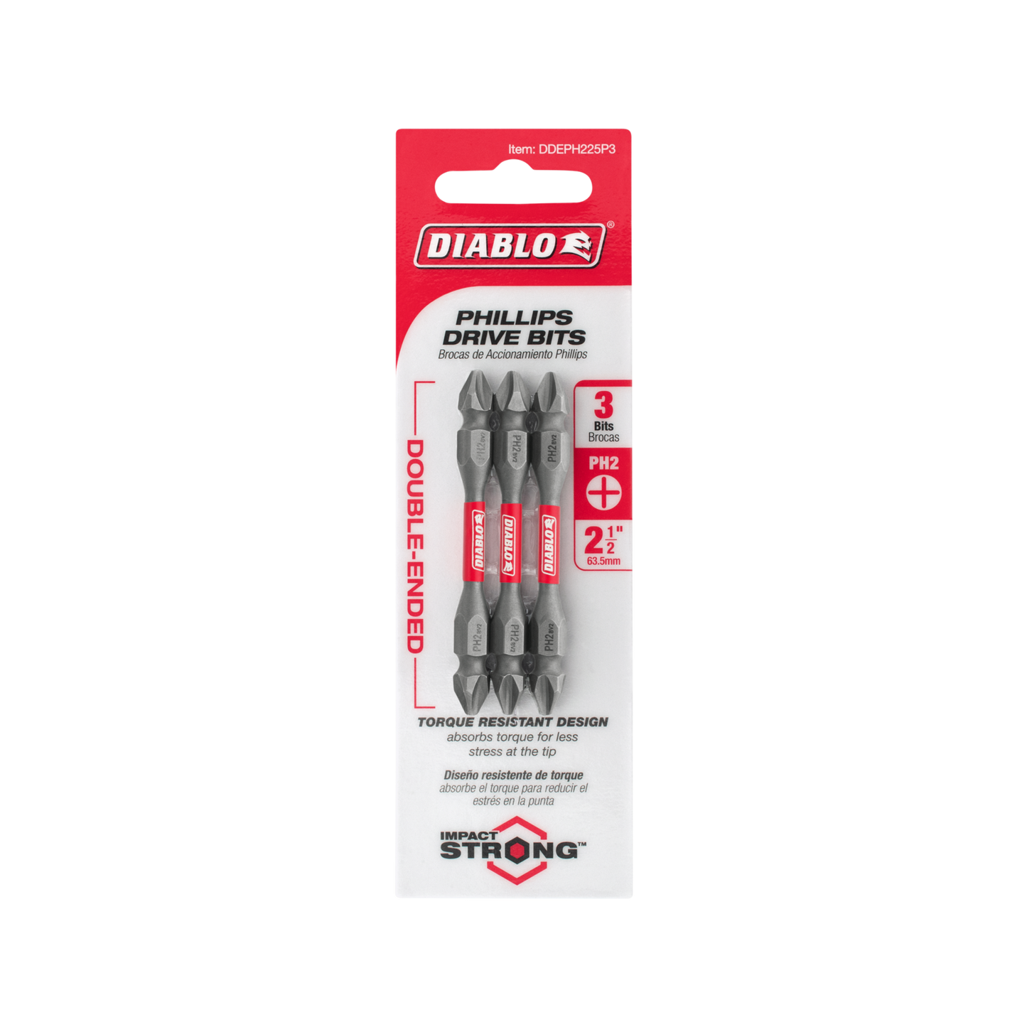 Double Ended Power Bit PH2 - 2 Pack - 50mm