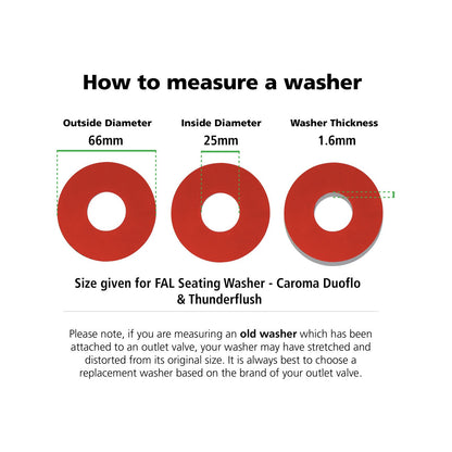 Fix A Loo Seating Washer - 78 x 122mm