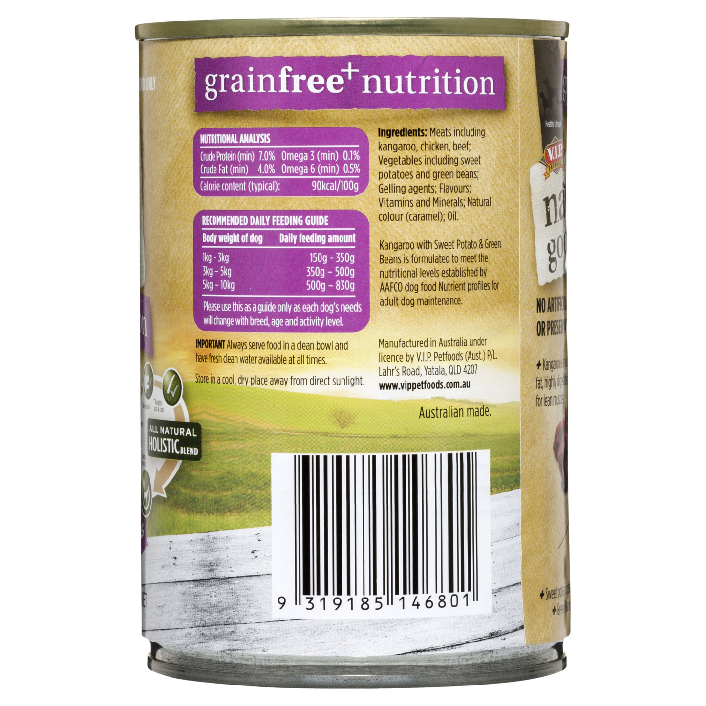 Natures Goodness Kangaroo Wet Dog Food - 400g - 12 Pack
