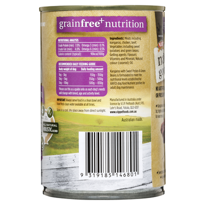Natures Goodness Kangaroo Wet Dog Food - 400g - 12 Pack