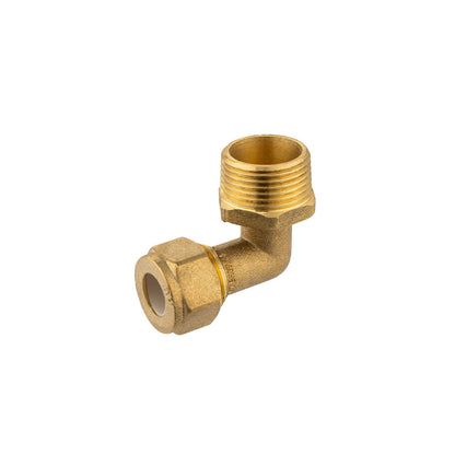 Brasshards Brass Male Compression Elbow - 15c x 20mi