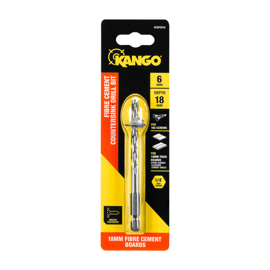Kango Fibre Cement Countersink Drill Bit 6 x 18mm