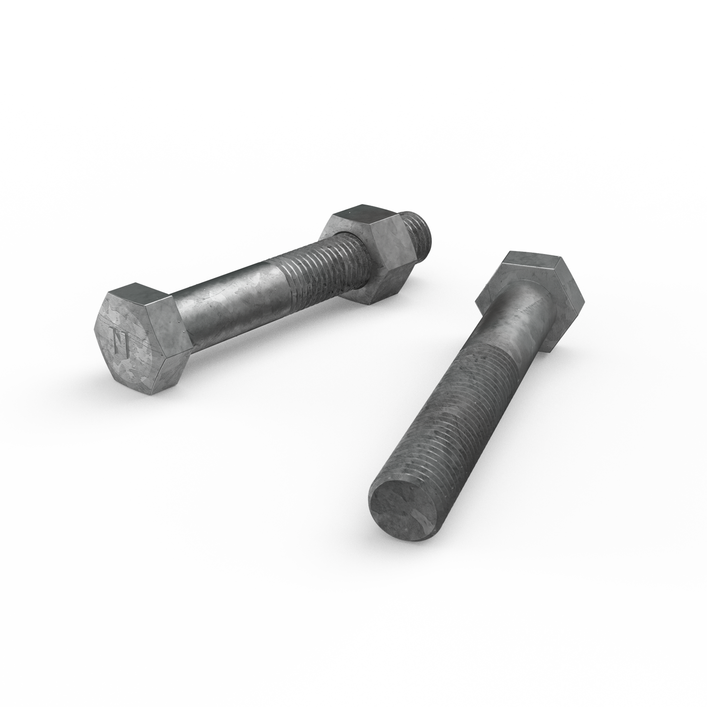 Zenith Hot Dip Galvanised Hex Head Bolts - M16 x 100mm - 12 Pack