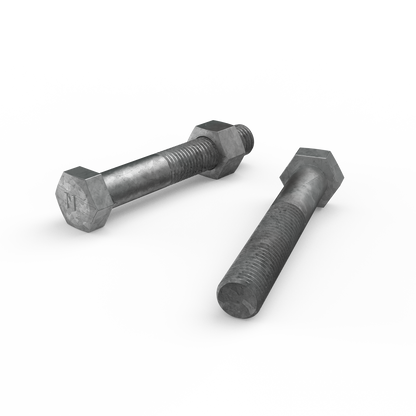 Zenith Hot Dip Galvanised Hex Head Bolts - M16 x 100mm - 12 Pack