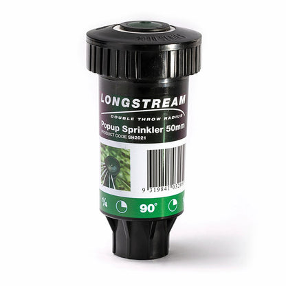 Holman Pop-up Sprinkler - 50mm - Plastic - Long Throw Rotating Stream