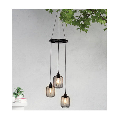 Lytworx Solar Triple Bulb Chandelier Lights - 96cm - Warm White