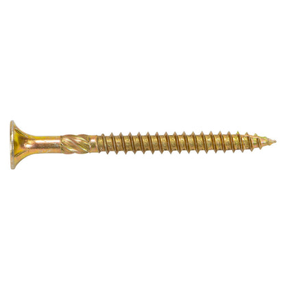 Titan Timber Bugle Batten Screw - 14g x 75mm - Zinc Gold - 100 Pack