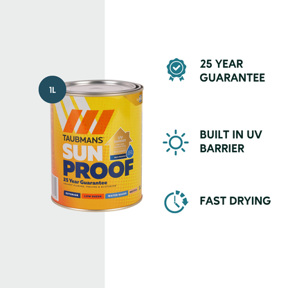 Taubmans Neutral Low Sheen Sunproof Exterior Paint - 1L