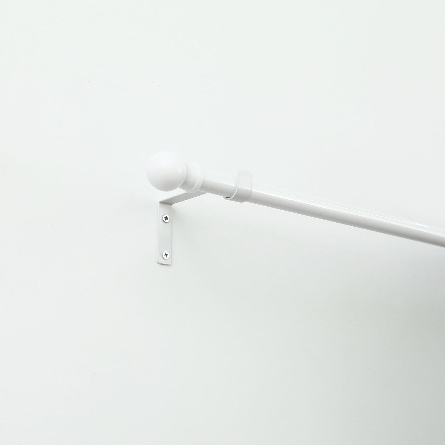 Windoware White Metal Single Curtain Unstayed Bracket - 100mm - 2 Pack