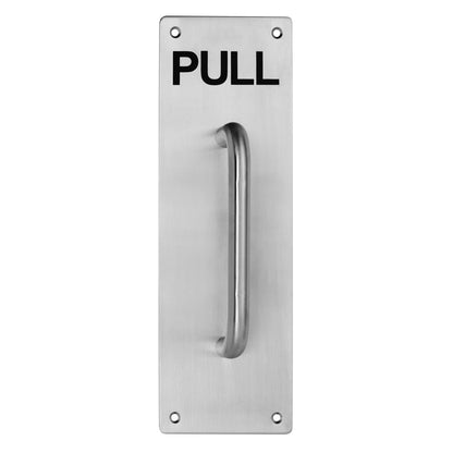 Lemaar D Pull Handle - 250 x 65 x 2mm Satin Stainless Steel - DDA Compliant