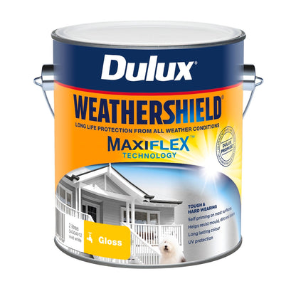 Dulux Weathershield Gloss Exterior Paint - 2L - Vivid White